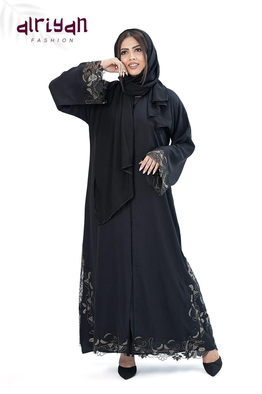 Luxury Dubai Made Full Abaya Set With Hijab-Premium Nida Fabric 💖