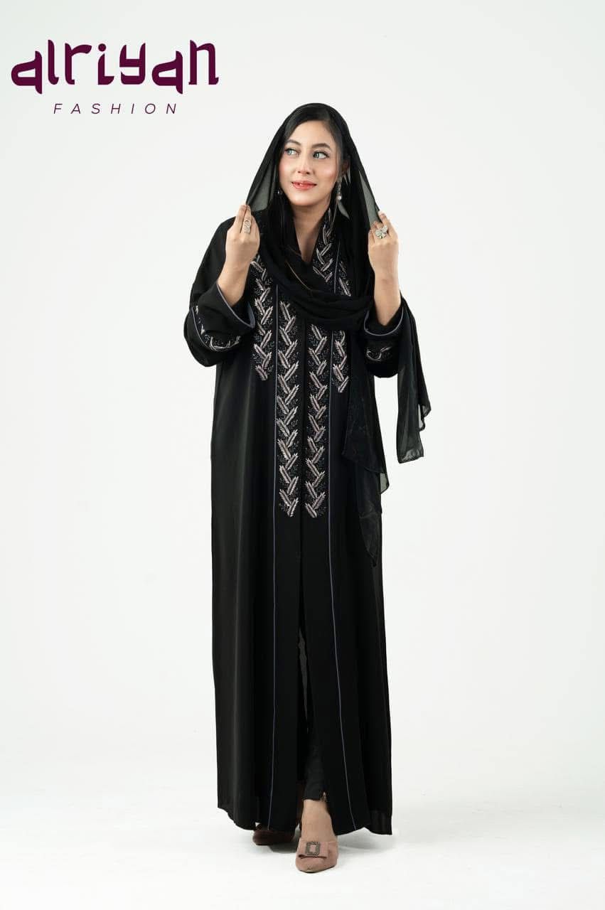 Premium Dubai Hand Made Stone Work Abaya ✨