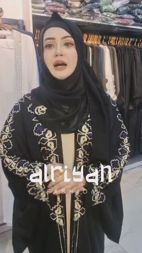 PREMIUM FRASA STYLE DUBAI ABAYA FULL SET WITH HIJAB