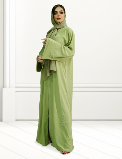 Najila Intricate Crystal Ball Stone Design Abaya